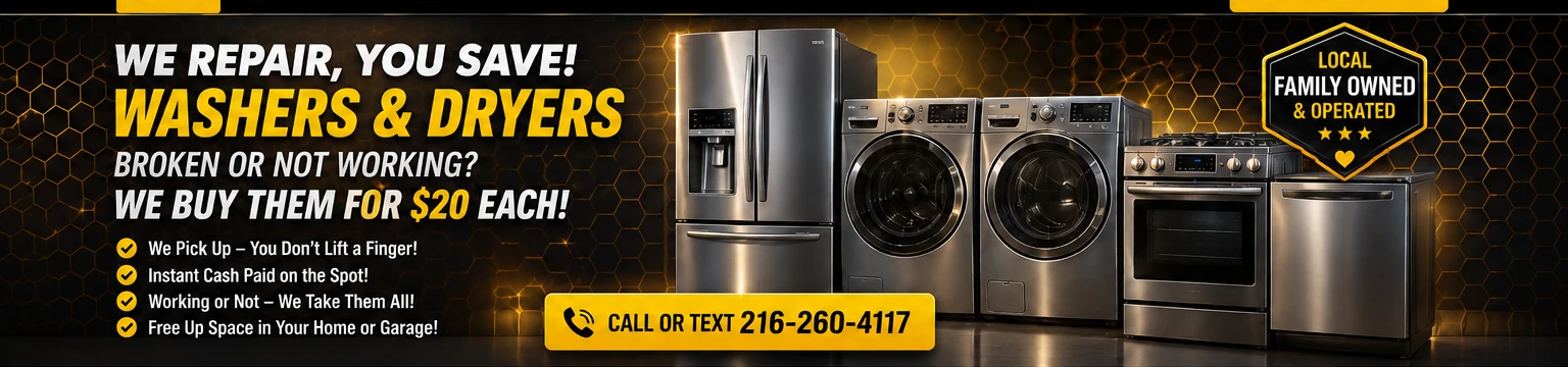 4Bees washer and dryer purchase and pickup visual